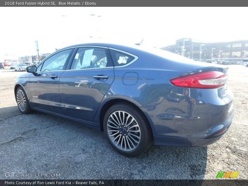 Blue Metallic / Ebony 2018 Ford Fusion Hybrid SE