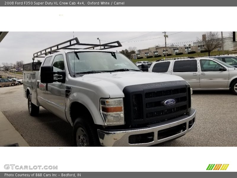 Oxford White / Camel 2008 Ford F350 Super Duty XL Crew Cab 4x4