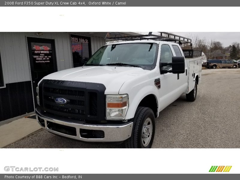 Oxford White / Camel 2008 Ford F350 Super Duty XL Crew Cab 4x4