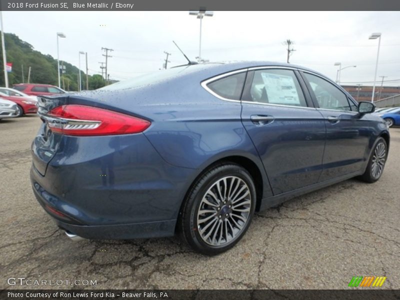 Blue Metallic / Ebony 2018 Ford Fusion SE