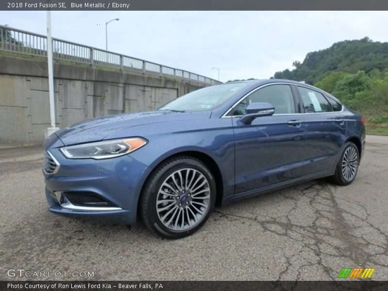 Blue Metallic / Ebony 2018 Ford Fusion SE