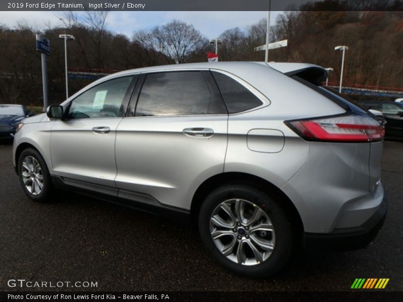 Ingot Silver / Ebony 2019 Ford Edge Titanium