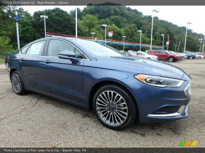 Blue Metallic / Ebony 2018 Ford Fusion SE