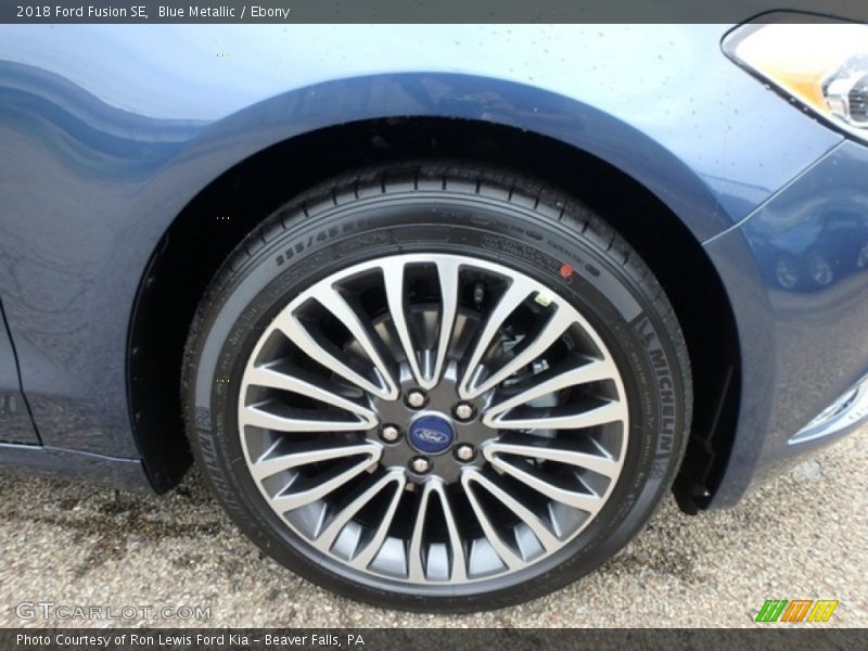 Blue Metallic / Ebony 2018 Ford Fusion SE