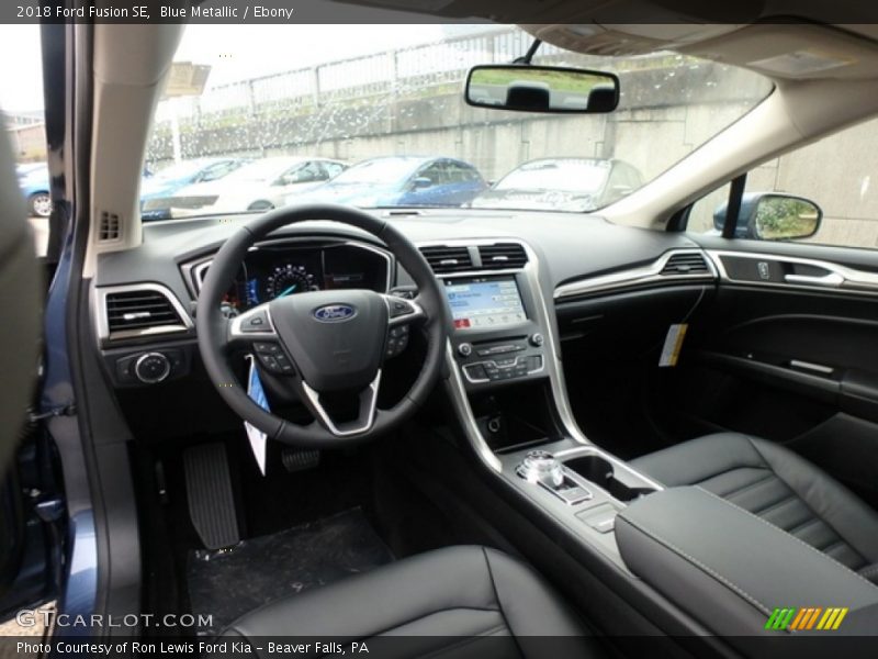 Blue Metallic / Ebony 2018 Ford Fusion SE