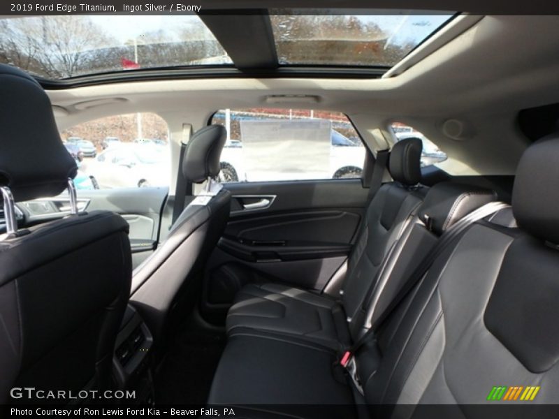 Ingot Silver / Ebony 2019 Ford Edge Titanium