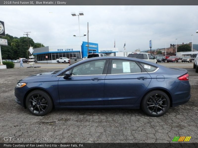 Blue Metallic / Ebony 2018 Ford Fusion SE
