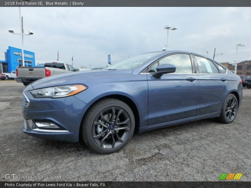 Blue Metallic / Ebony 2018 Ford Fusion SE