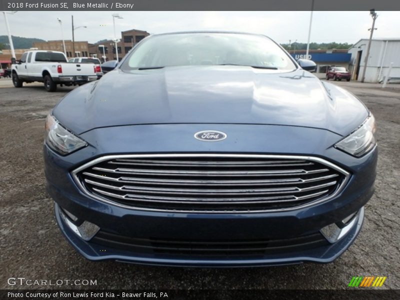 Blue Metallic / Ebony 2018 Ford Fusion SE