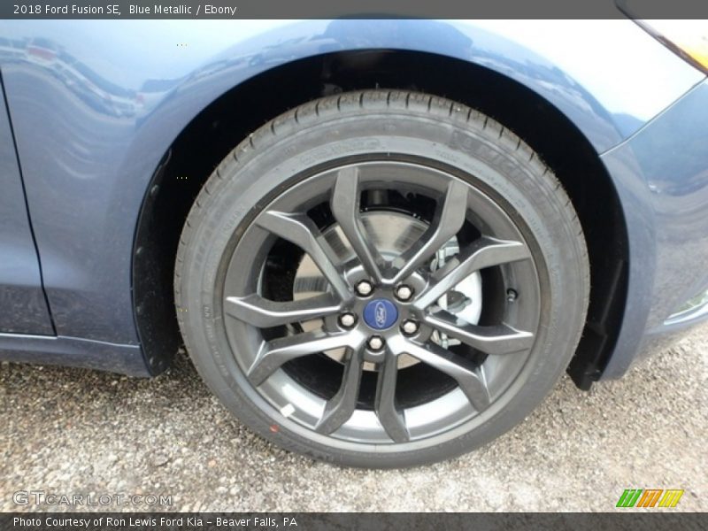 Blue Metallic / Ebony 2018 Ford Fusion SE
