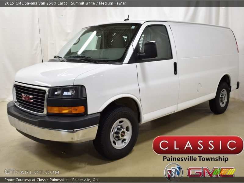 Summit White / Medium Pewter 2015 GMC Savana Van 2500 Cargo