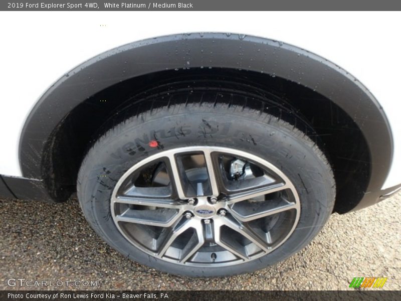 White Platinum / Medium Black 2019 Ford Explorer Sport 4WD