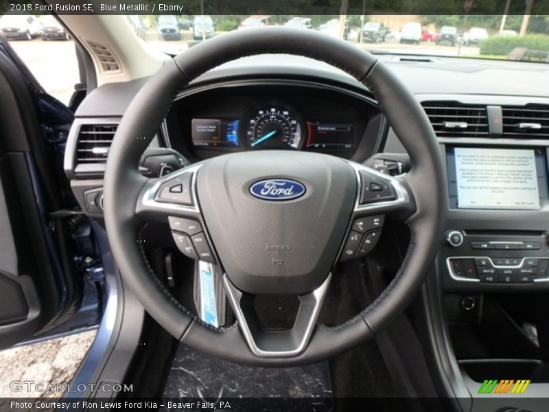 Blue Metallic / Ebony 2018 Ford Fusion SE