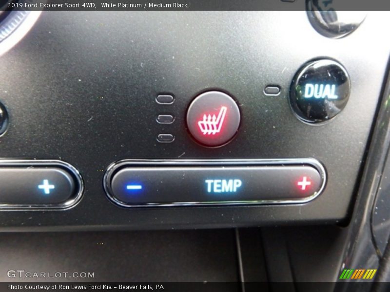 White Platinum / Medium Black 2019 Ford Explorer Sport 4WD