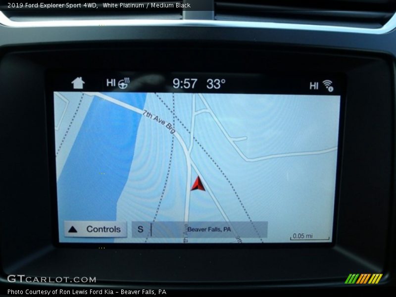 White Platinum / Medium Black 2019 Ford Explorer Sport 4WD