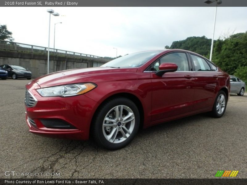 Ruby Red / Ebony 2018 Ford Fusion SE