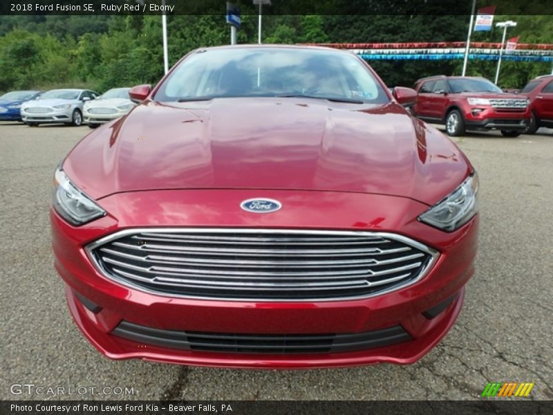 Ruby Red / Ebony 2018 Ford Fusion SE