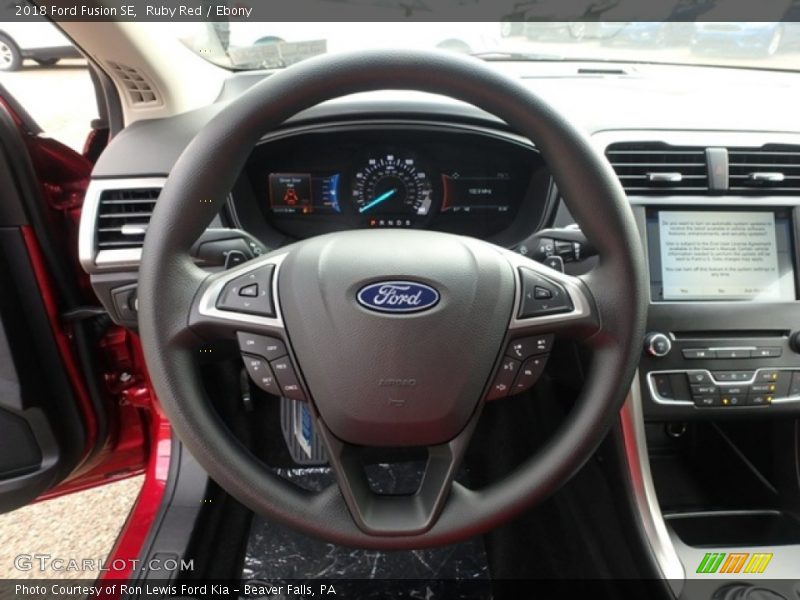 Ruby Red / Ebony 2018 Ford Fusion SE