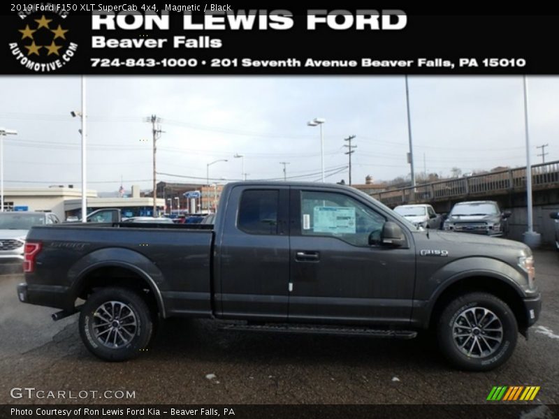 Magnetic / Black 2019 Ford F150 XLT SuperCab 4x4