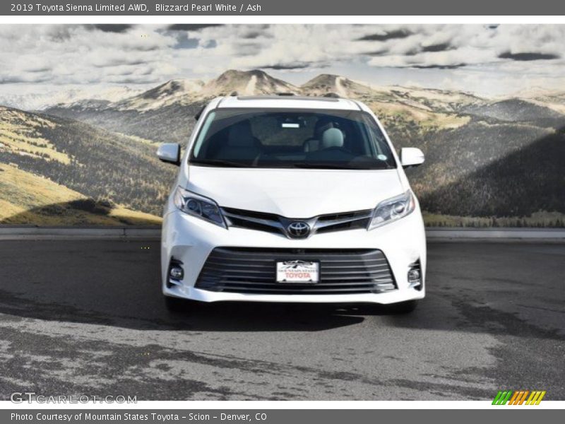 Blizzard Pearl White / Ash 2019 Toyota Sienna Limited AWD