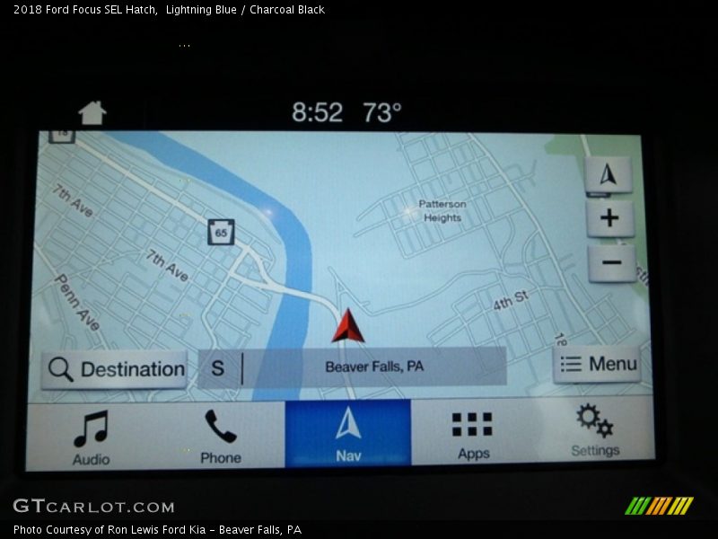 Lightning Blue / Charcoal Black 2018 Ford Focus SEL Hatch