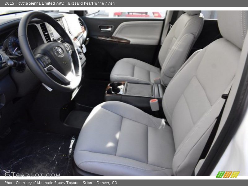 Blizzard Pearl White / Ash 2019 Toyota Sienna Limited AWD