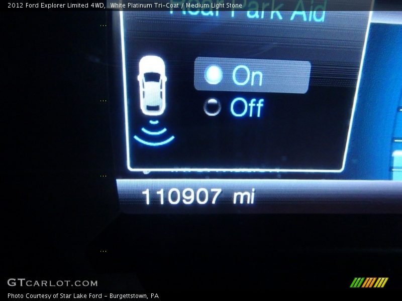 White Platinum Tri-Coat / Medium Light Stone 2012 Ford Explorer Limited 4WD
