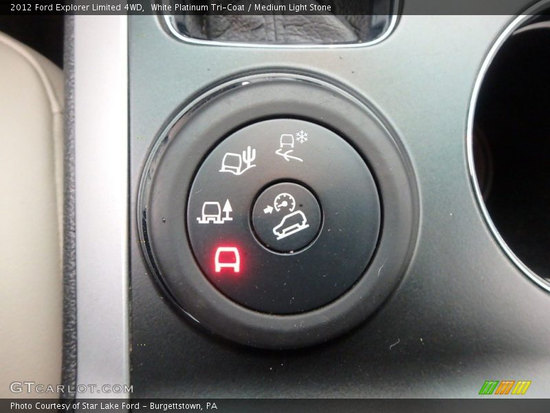 White Platinum Tri-Coat / Medium Light Stone 2012 Ford Explorer Limited 4WD