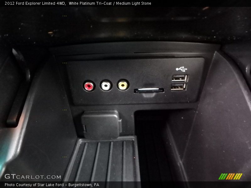White Platinum Tri-Coat / Medium Light Stone 2012 Ford Explorer Limited 4WD