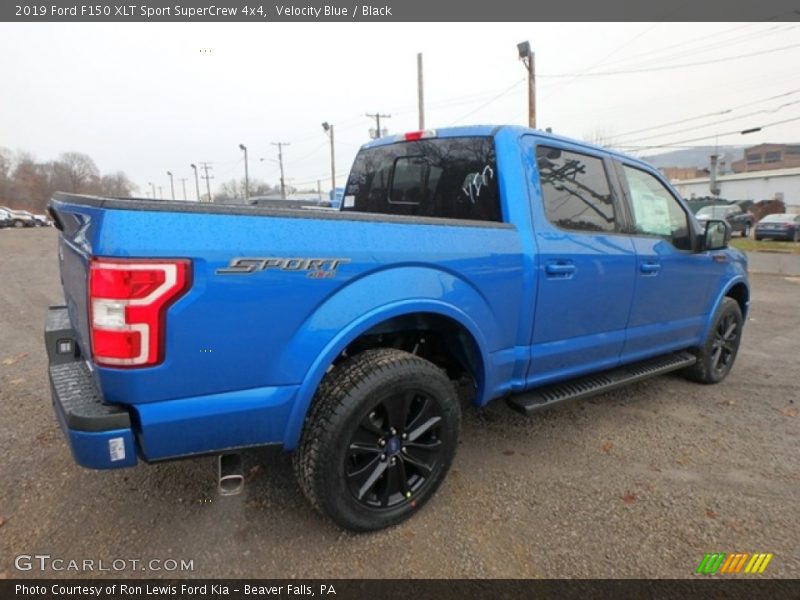 Velocity Blue / Black 2019 Ford F150 XLT Sport SuperCrew 4x4