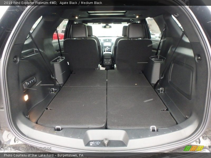 Agate Black / Medium Black 2019 Ford Explorer Platinum 4WD