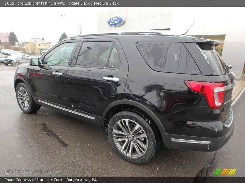 Agate Black / Medium Black 2019 Ford Explorer Platinum 4WD