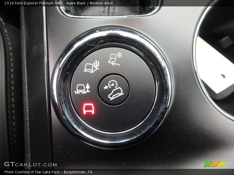 Controls of 2019 Explorer Platinum 4WD