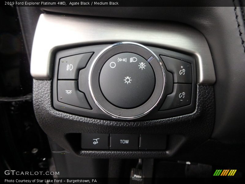 Controls of 2019 Explorer Platinum 4WD