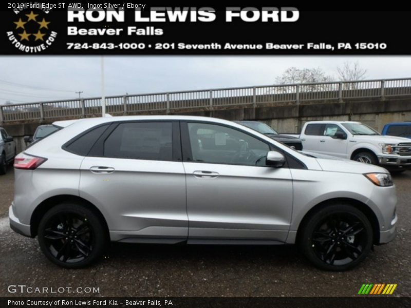 Ingot Silver / Ebony 2019 Ford Edge ST AWD