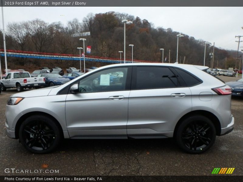 Ingot Silver / Ebony 2019 Ford Edge ST AWD
