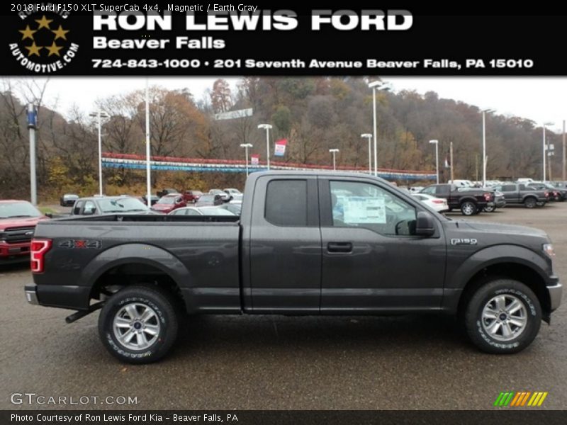 Magnetic / Earth Gray 2018 Ford F150 XLT SuperCab 4x4