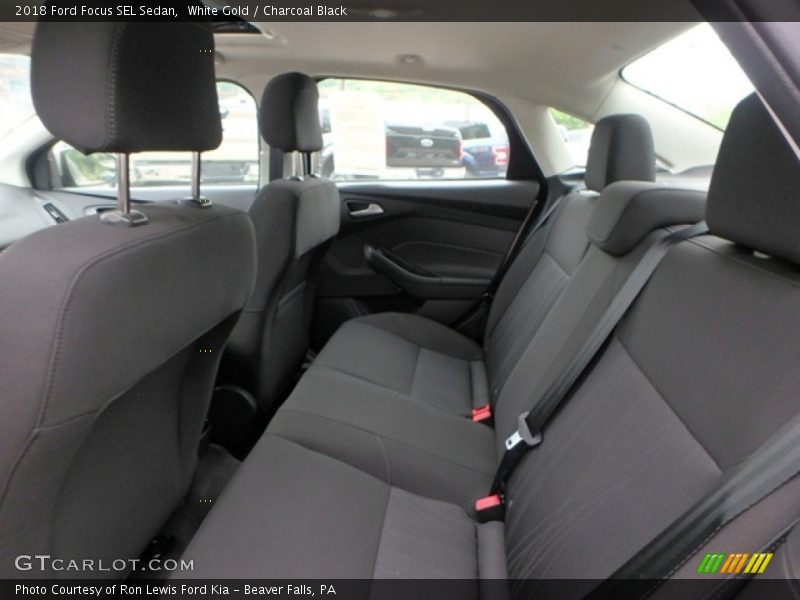 White Gold / Charcoal Black 2018 Ford Focus SEL Sedan