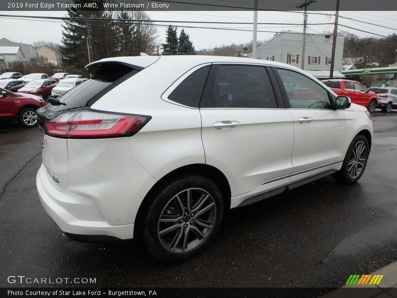 White Platinum / Ebony 2019 Ford Edge Titanium AWD