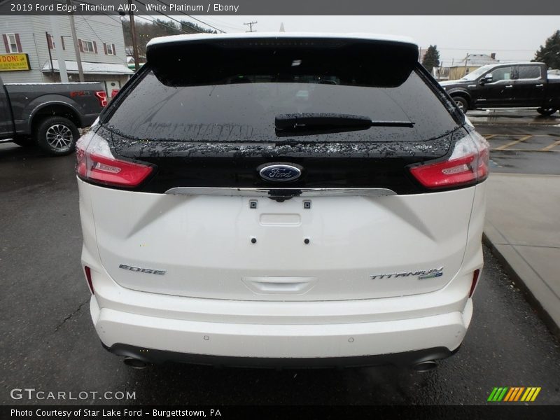 White Platinum / Ebony 2019 Ford Edge Titanium AWD