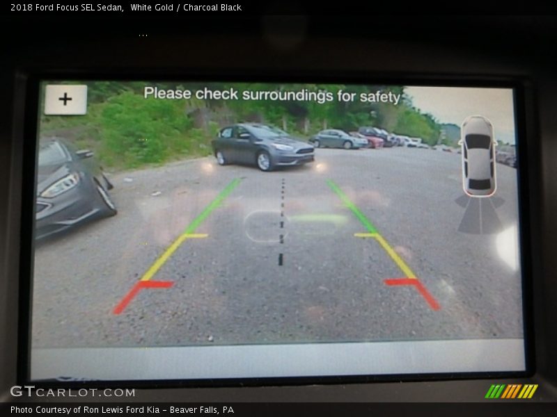 White Gold / Charcoal Black 2018 Ford Focus SEL Sedan