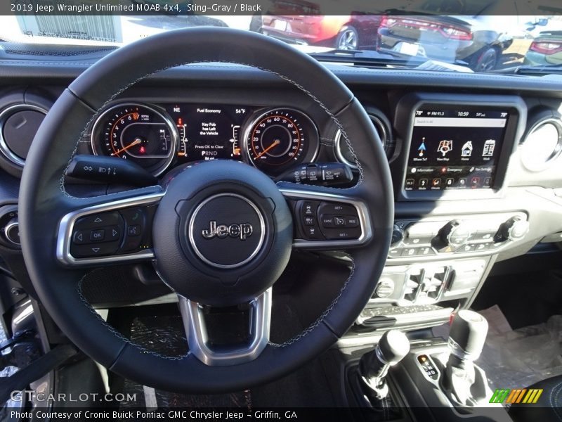Dashboard of 2019 Wrangler Unlimited MOAB 4x4