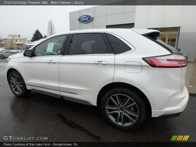 White Platinum / Ebony 2019 Ford Edge Titanium AWD