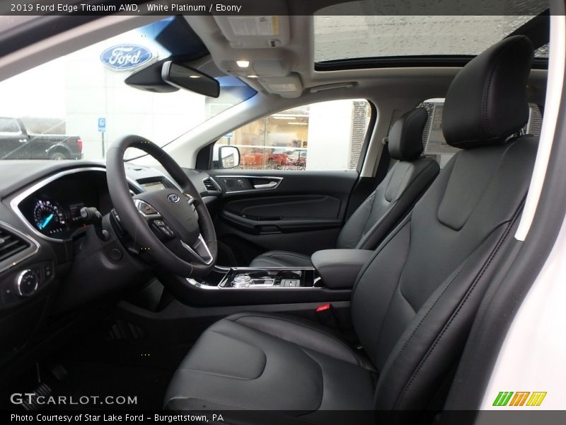 Front Seat of 2019 Edge Titanium AWD