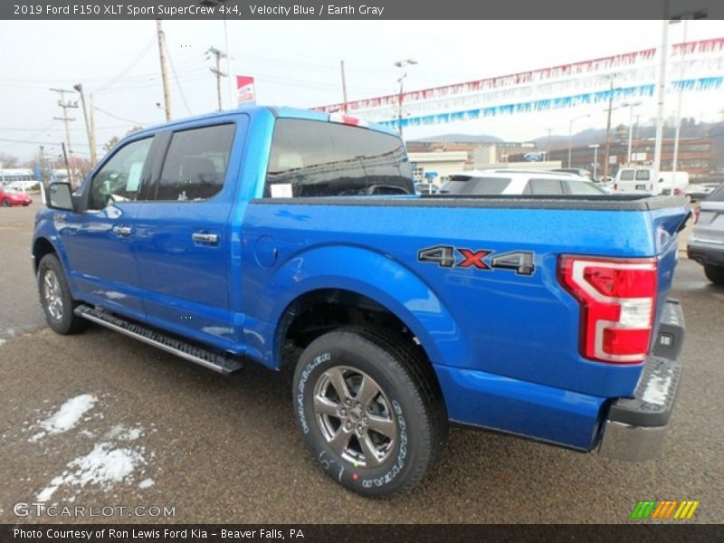 Velocity Blue / Earth Gray 2019 Ford F150 XLT Sport SuperCrew 4x4