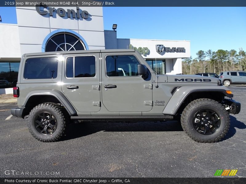 Sting-Gray / Black 2019 Jeep Wrangler Unlimited MOAB 4x4