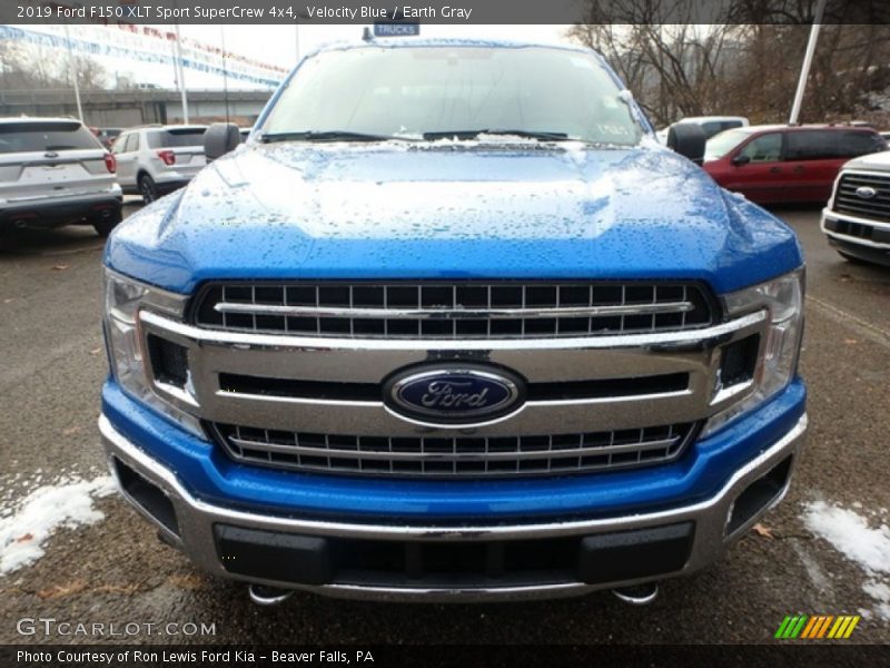 Velocity Blue / Earth Gray 2019 Ford F150 XLT Sport SuperCrew 4x4