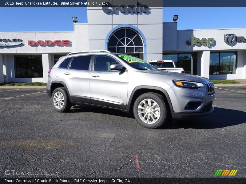 Billet Silver Metallic / Black 2019 Jeep Cherokee Latitude
