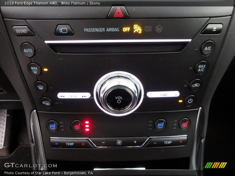 Controls of 2019 Edge Titanium AWD