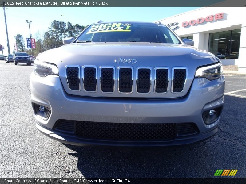 Billet Silver Metallic / Black 2019 Jeep Cherokee Latitude